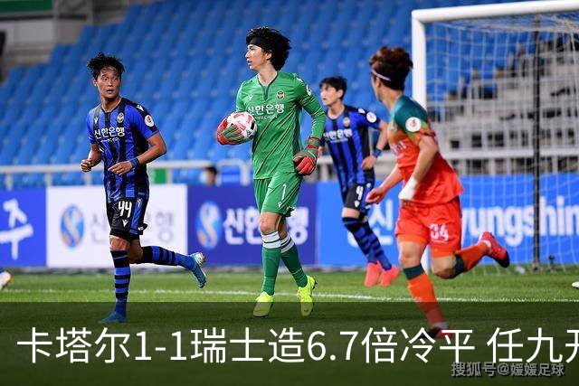 卡塔尔1-1瑞士造6.7倍冷平 任九开53注25.3万元